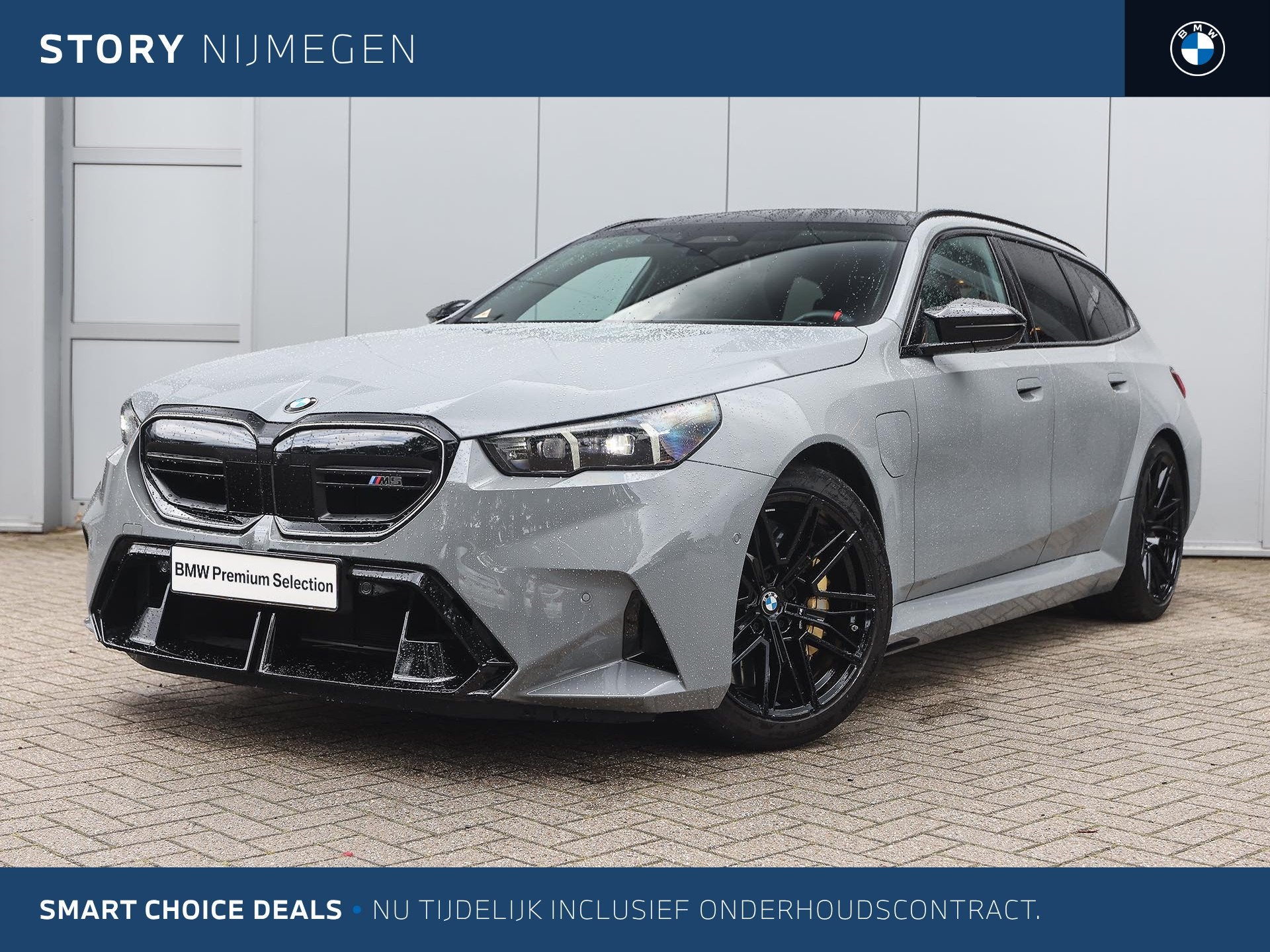 BMW 5 Serie Touring M5 Automaat / M Drive Professional / Pan, Gebruikt, 4395 cc, Vierwielaandrijving, Zilver of Grijs