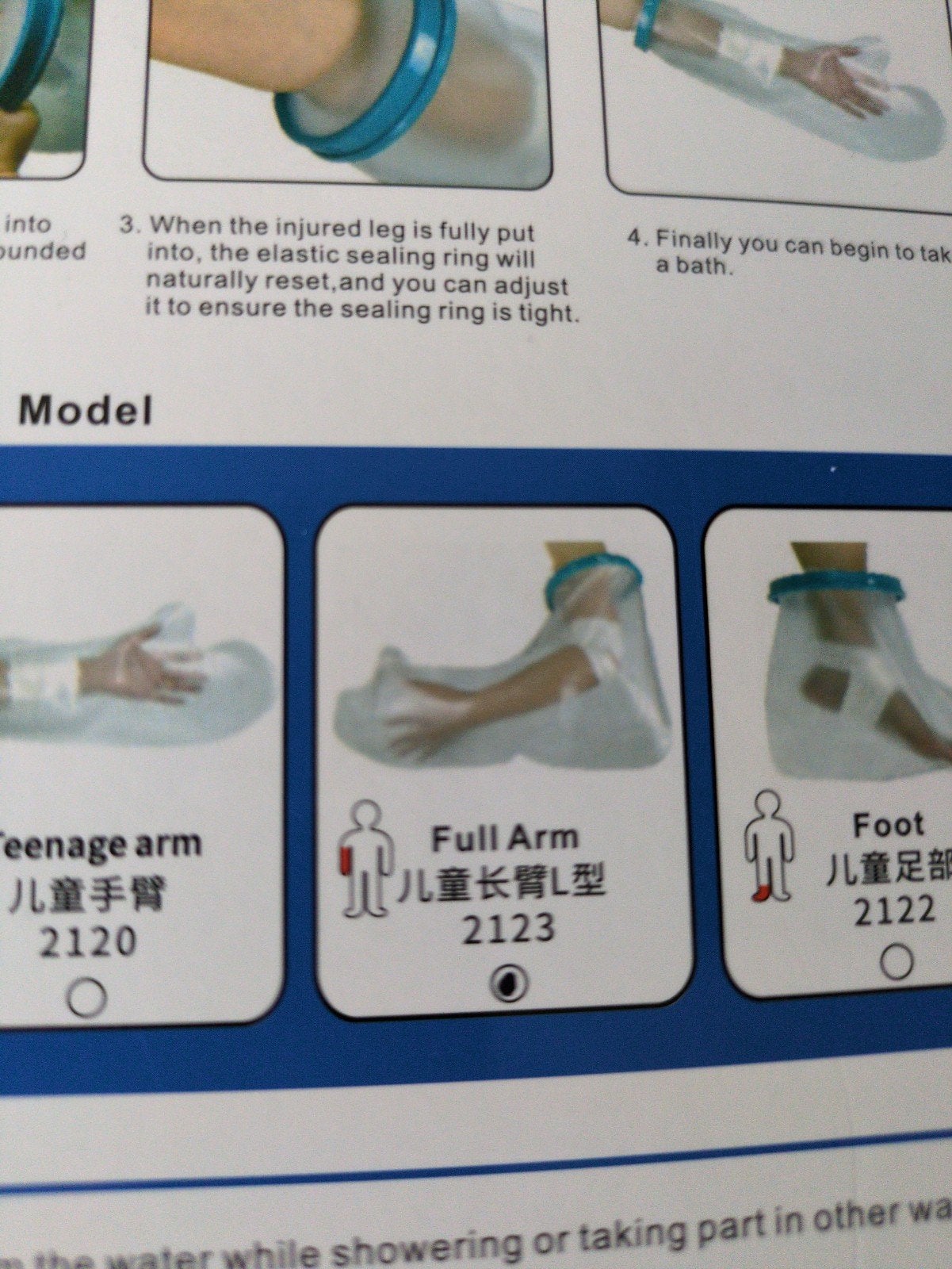 gipshoes douchehoes douche hoes voor gebroken arm, Ophalen of Verzenden