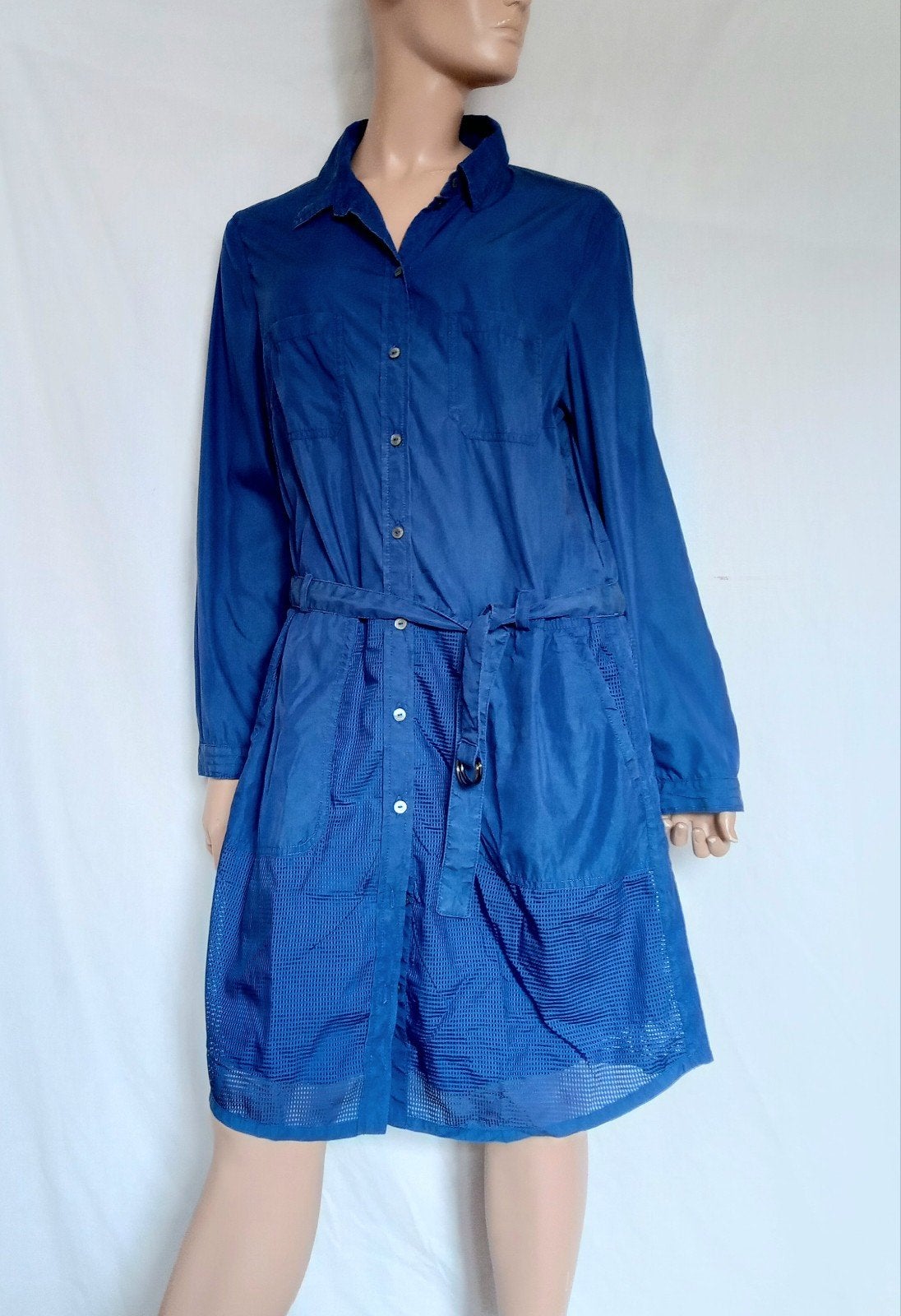 MARCCAIN Overhemd Jurk , Maat 44 ( N 6 ), Kleding | Dames, Ophalen, Blauw, Maat 42/44 (L), Zo goed als nieuw