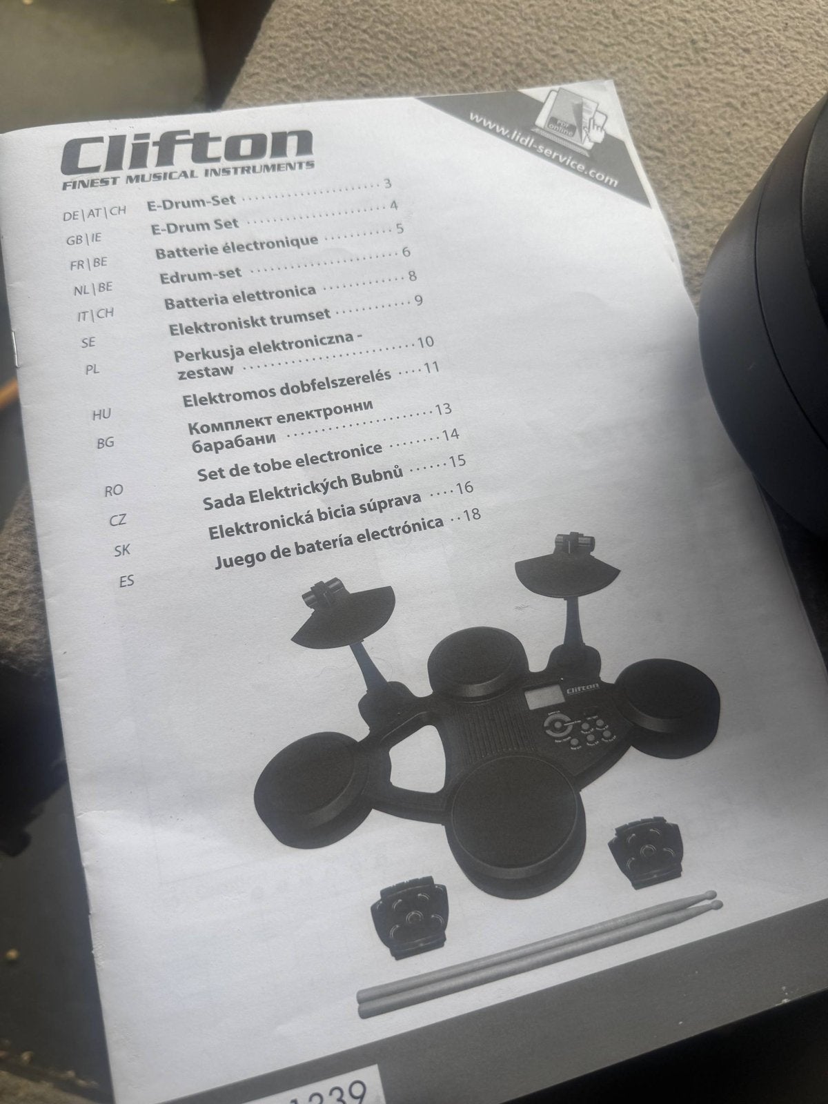 Clifton E-drum set compleet, Ophalen, Gebruikt, Overige merken, Elektronisch
