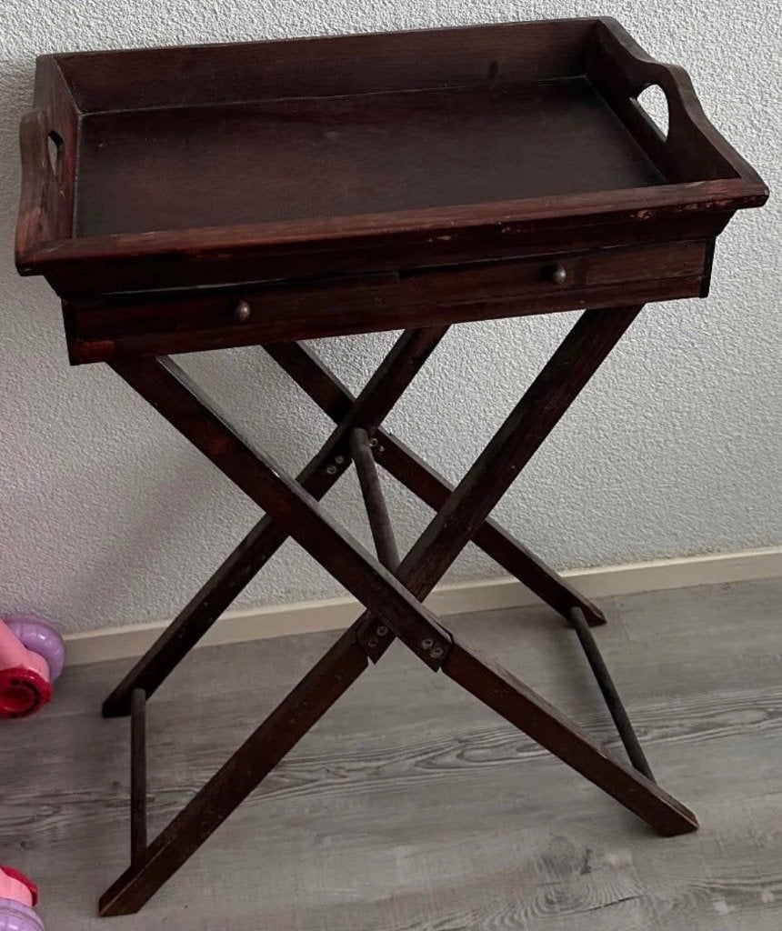 butlertray, Ophalen, Gebruikt, Afneembaar, Hout