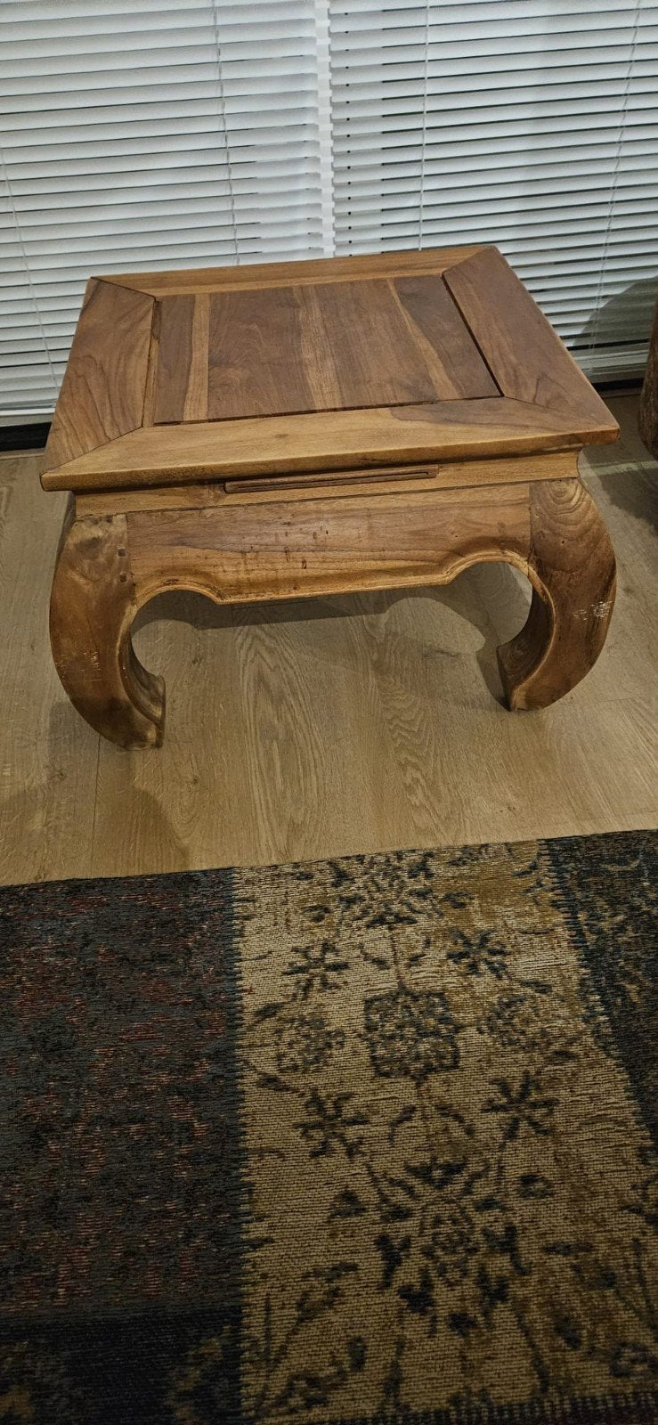 Houten bijzettafel 60x60x40 cm, Ophalen, Gebruikt, Vierkant