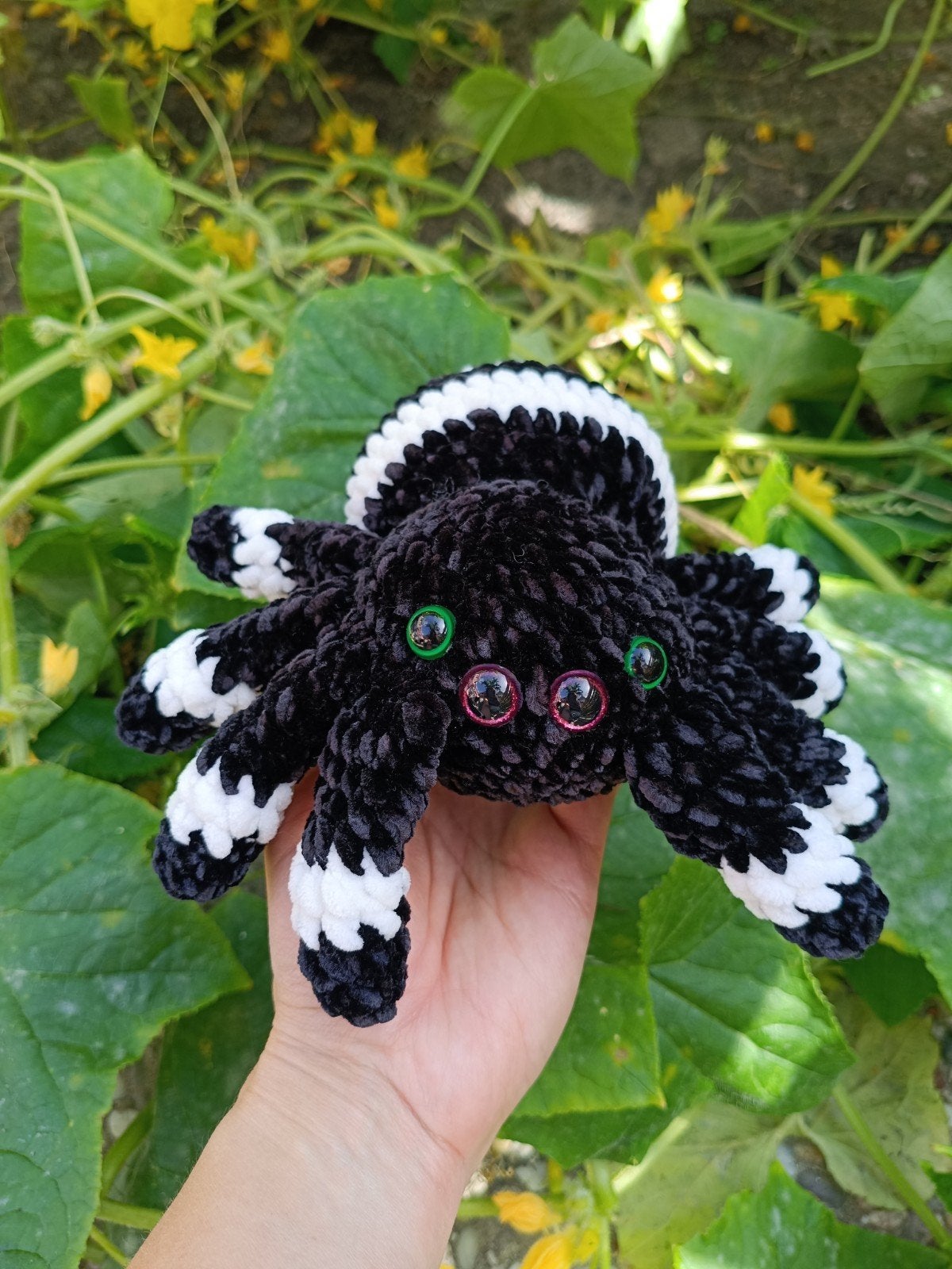 crocheted spider, Plush spider, Halloween Gift, knuffel spin, Overige merken, Overige typen, Nieuw, Zwart