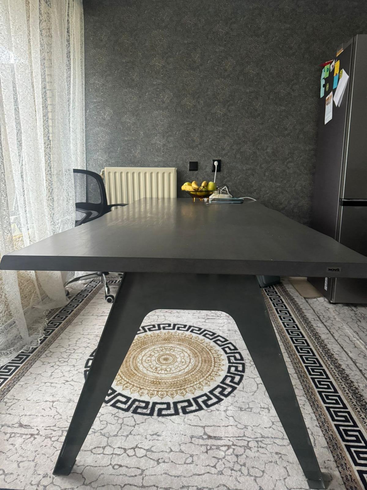 Eettafel, Huis en Inrichting, Tafels | Salontafels, Zo goed als nieuw, 50 tot 100 cm, 200 cm of meer, Rechthoekig, Ophalen