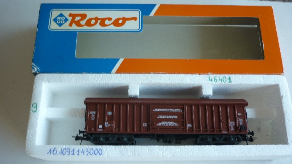 Roco H0 46210 zwenkdakwagon in ovp, Gebruikt, Gelijkstroom, Wagon, Ophalen of Verzenden