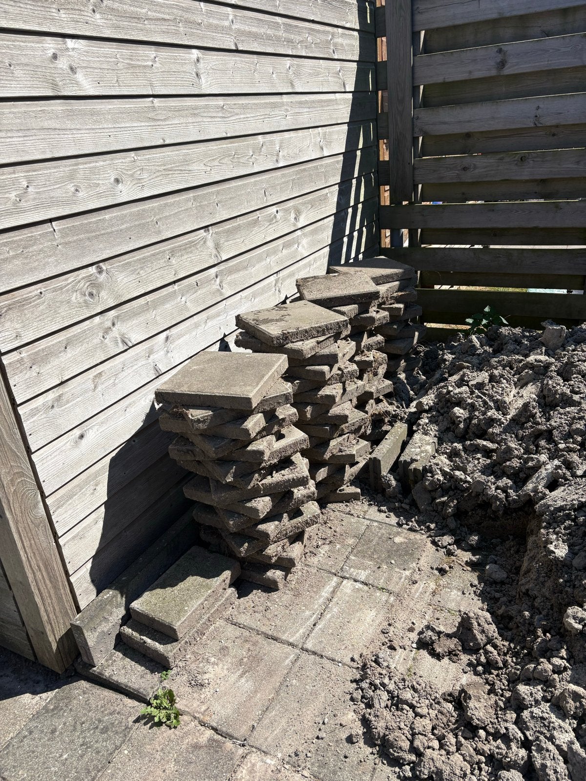 30x30 terrastegels van beton, Tuin en Terras, Gebruikt, Beton, Terrastegels, 5 tot 10 m²