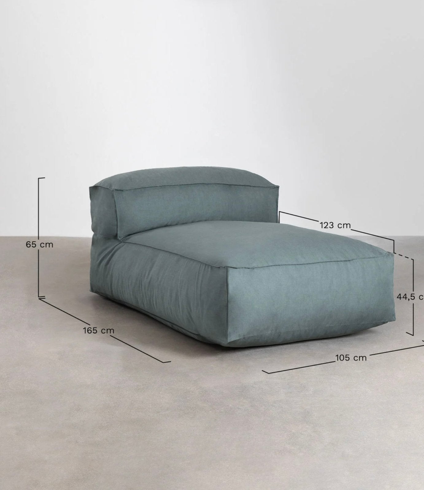 Lounge bed, Ophalen, Eenpersoons, Zo goed als nieuw, Minder dan 150 cm