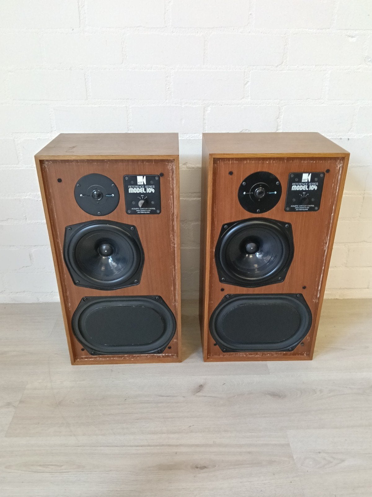 KEF Reference Series Model 104 Vintage Speakers, Ophalen, Vloerstaande luidspreker, Gebruikt, 60 tot 120 watt