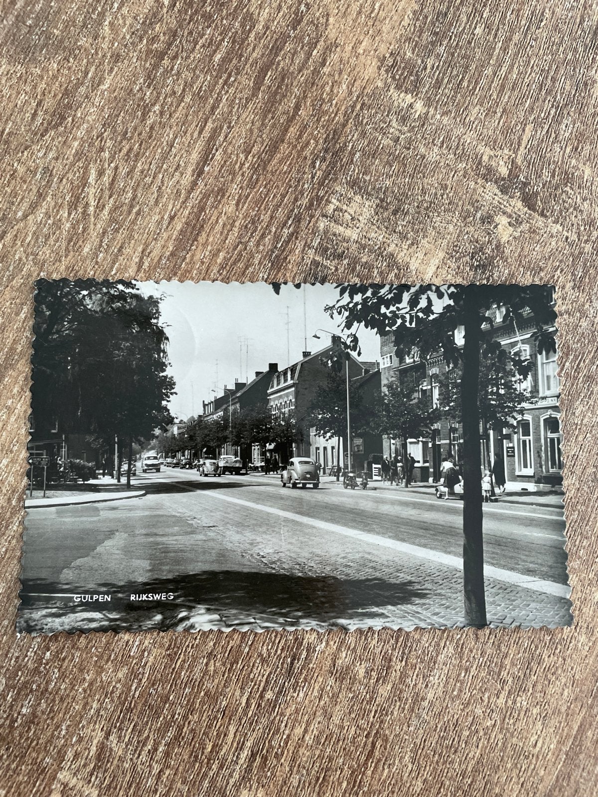 Oude ansichtkaart Gulpen Rijksweg, Gelopen, Ophalen of Verzenden, Gelopen, Limburg