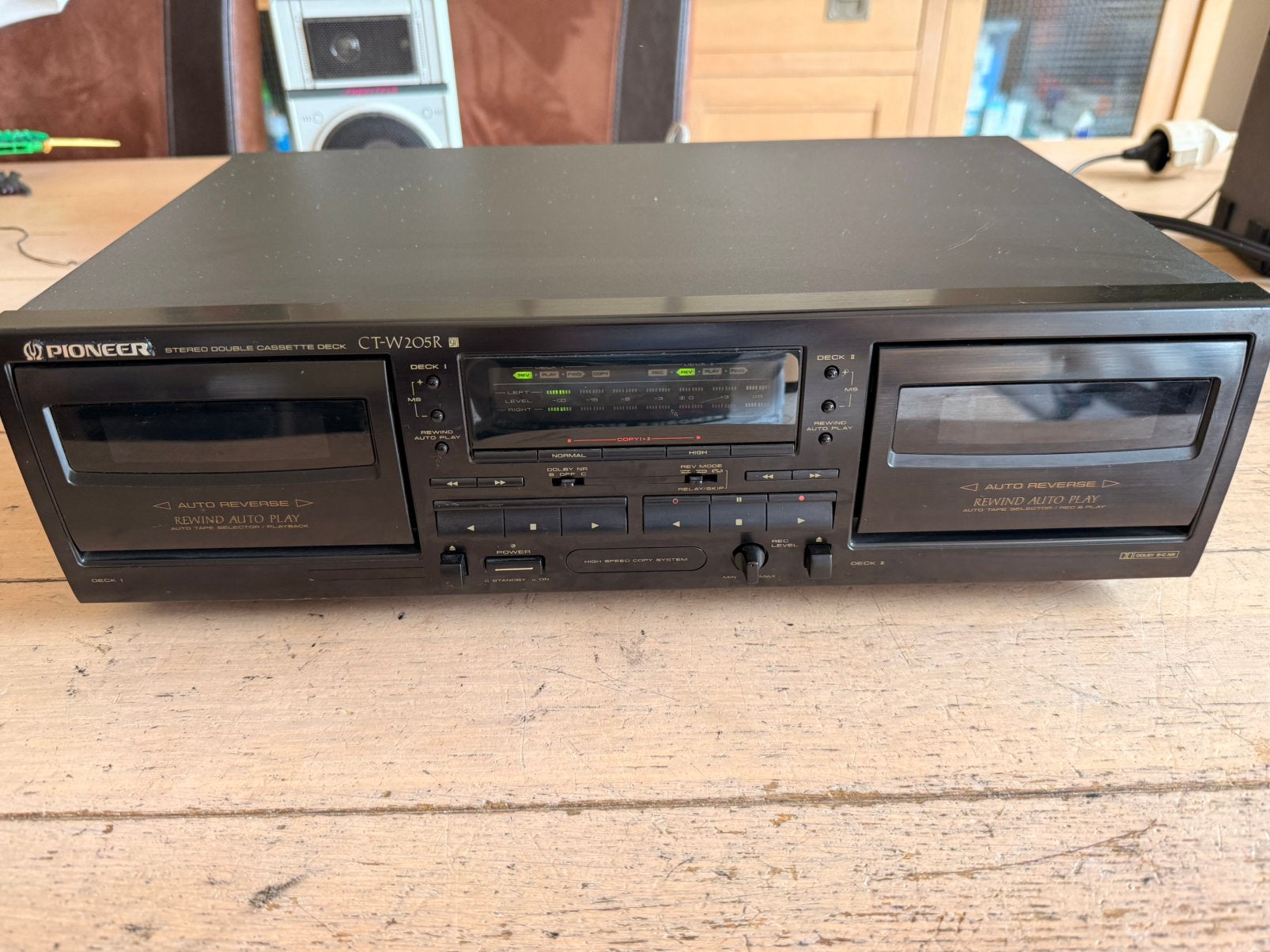 Pioneer ct-w205r dubbel cassette-deck zie foto’s, Audio, Tv en Foto, Cassettedecks, Ophalen of Verzenden, Dubbel, Overige merken