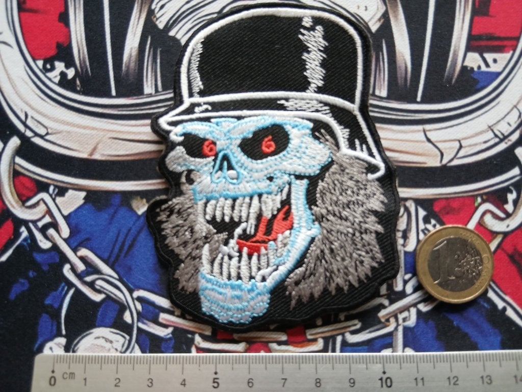 Slayer leuke shaped skull patch 14 metal, Verzenden, Nieuw, Kleding