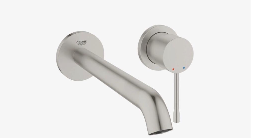 Wastafel 2 inbouwkranen Grohe Essence, Overige typen, Nieuw, Minder dan 25 cm, Minder dan 100 cm