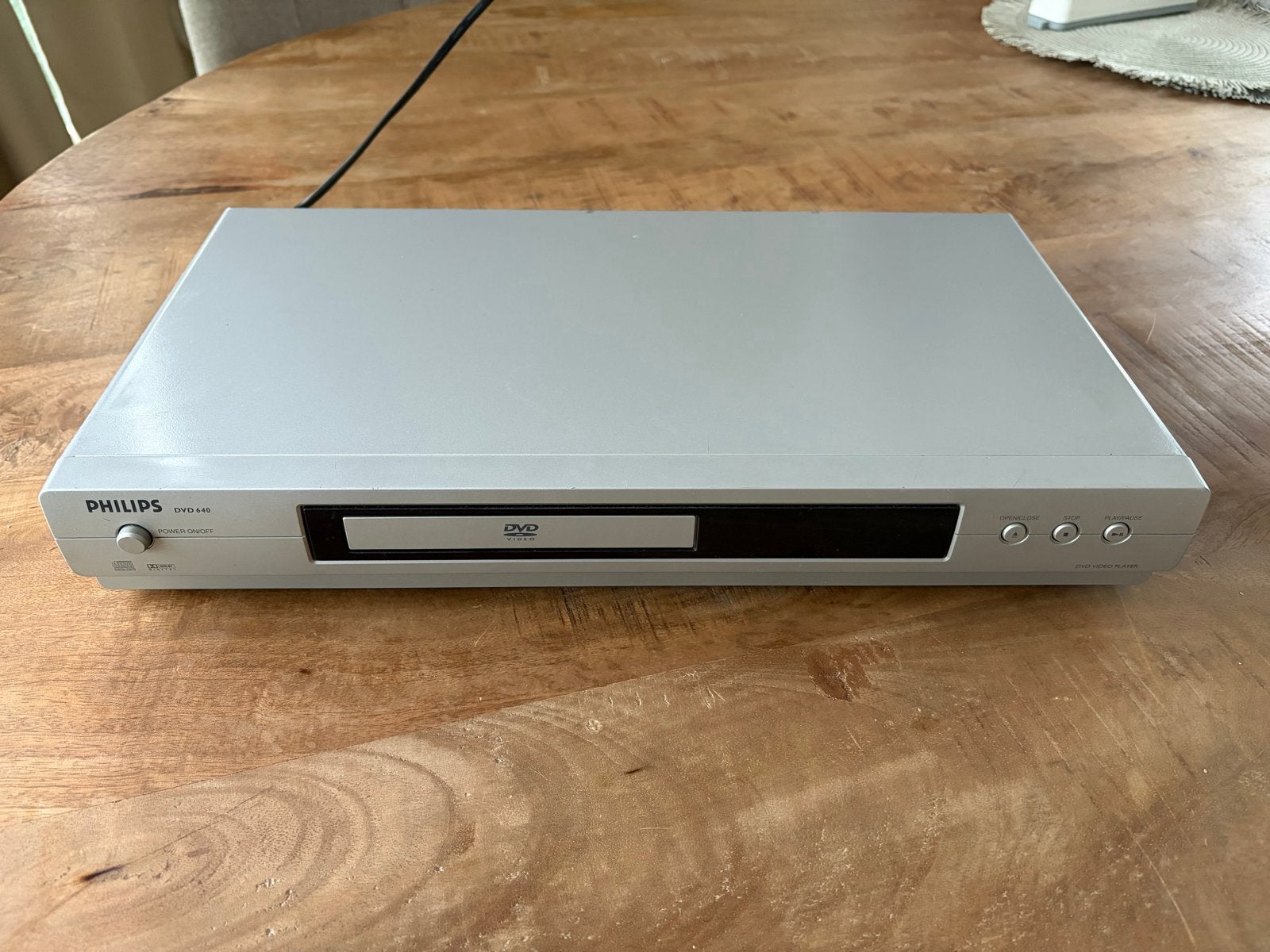 Philips DVD640 DVD-Speler Zilver - In Goede Staat, Ophalen of Verzenden, Gebruikt, Dvd-speler, Philips
