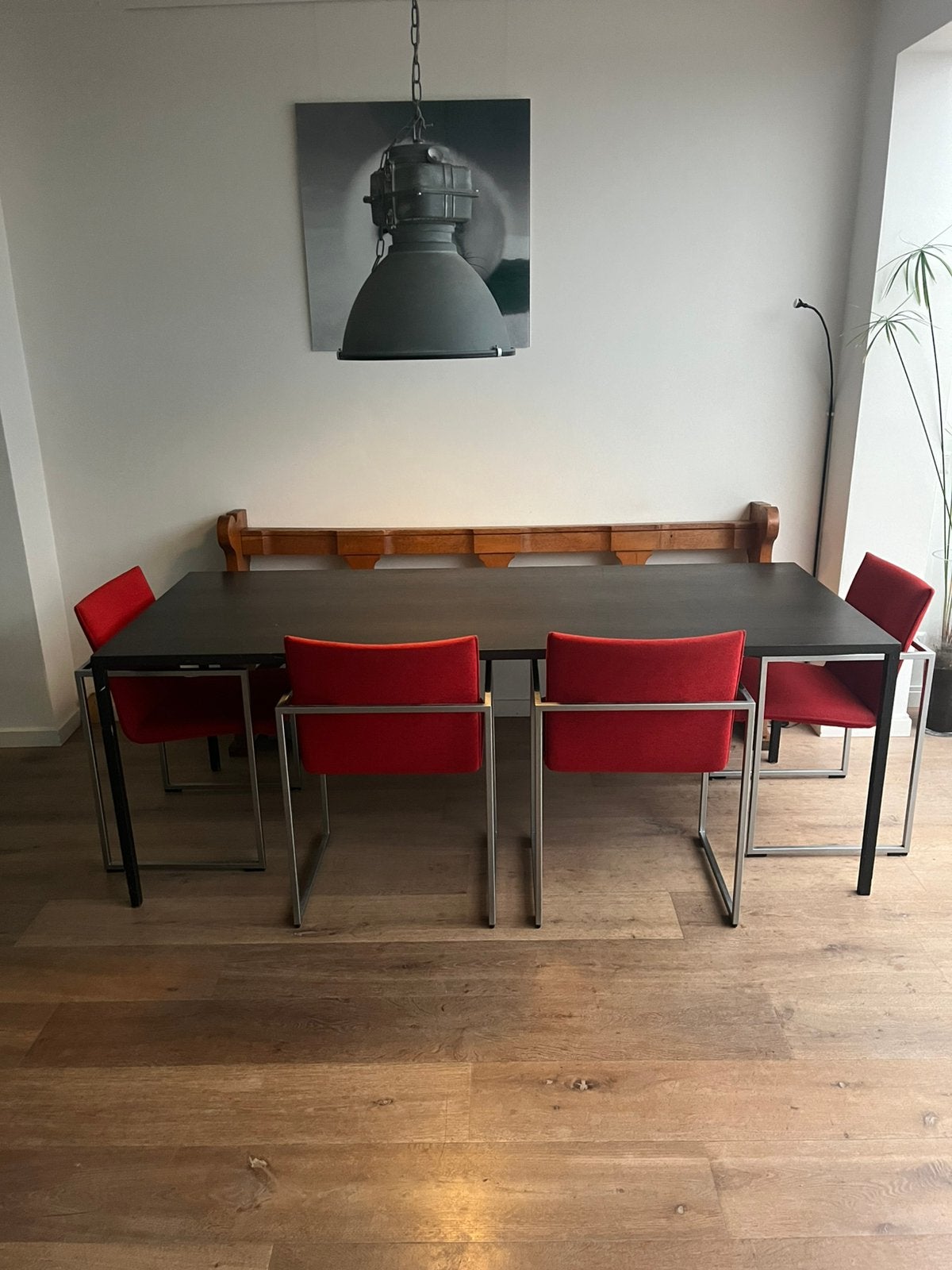 Arco tafel met vier Arco stoelen, Ophalen, Zo goed als nieuw, Stof, Vier