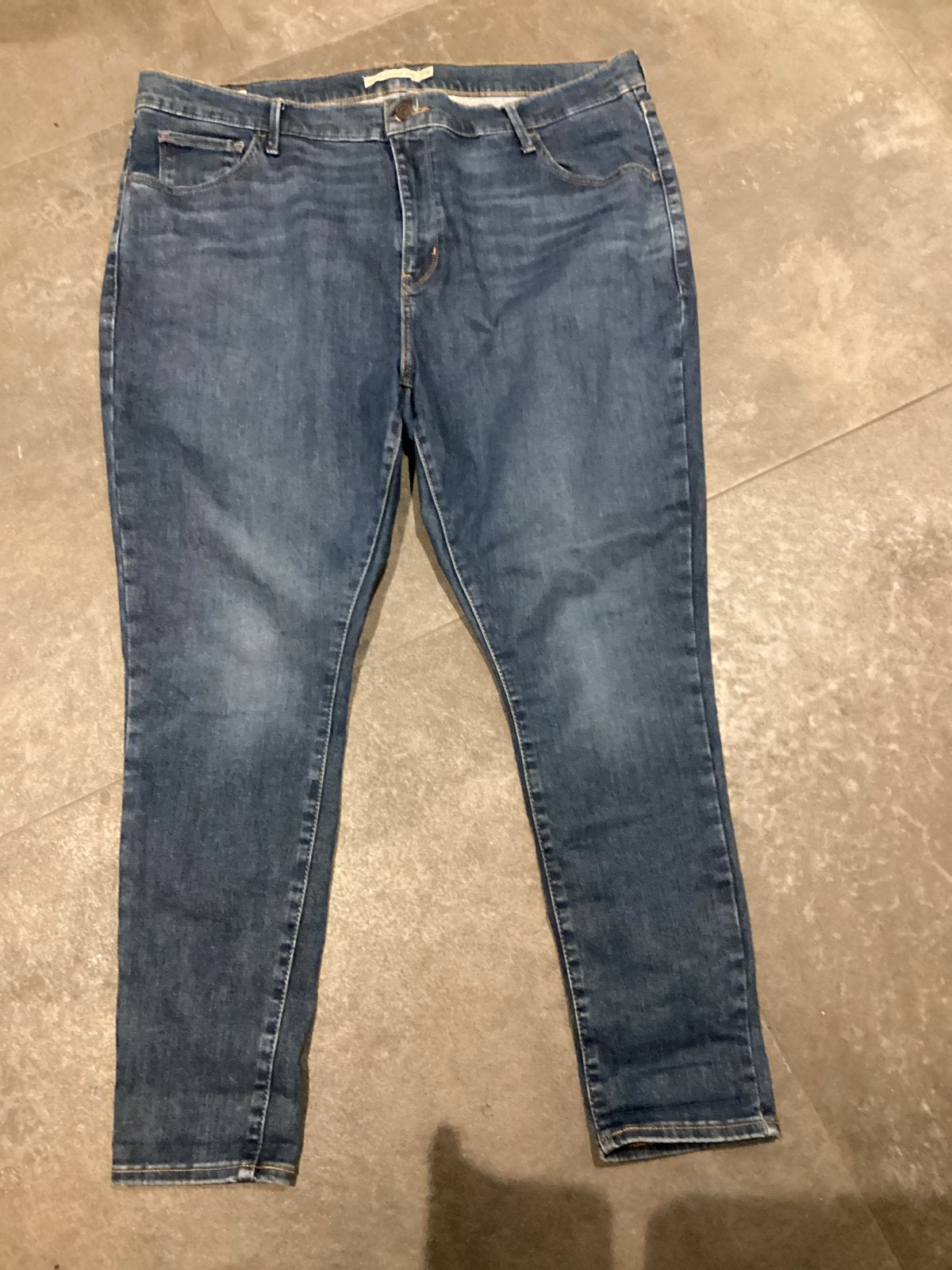 Levi's 720 High Rise Super Skinny Jeans W20, Kleding | Dames, Ophalen of Verzenden, Zo goed als nieuw, Blauw, Overige jeansmaten