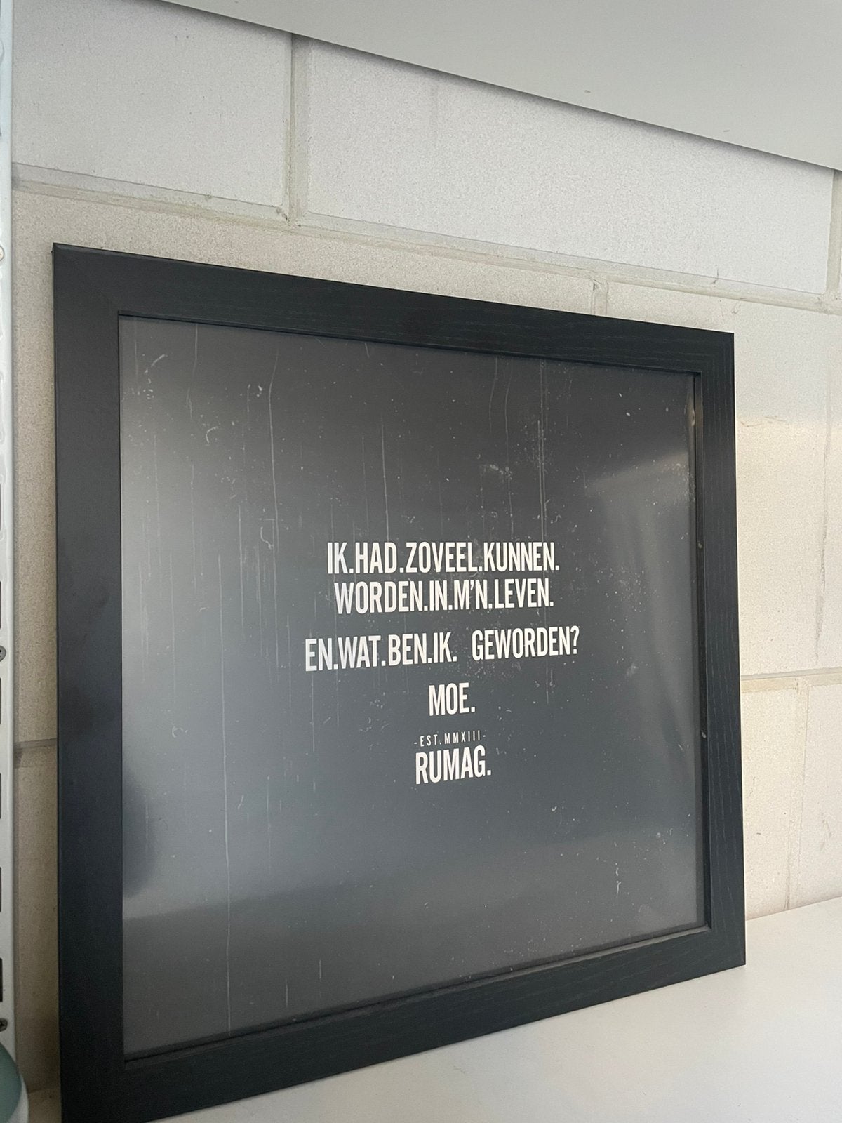 Rumag poster met lijst, Ophalen of Verzenden, A1 t/m A3, Met lijst