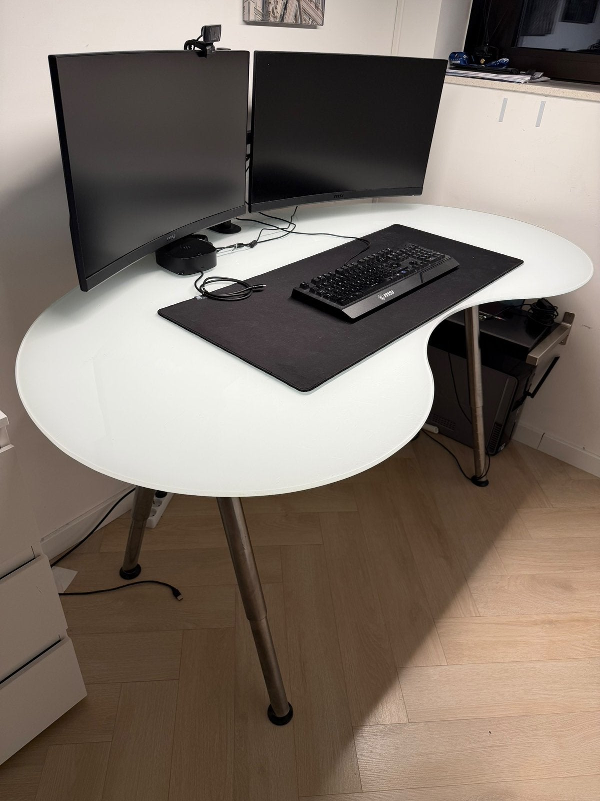 Bureau Galant Ikea, Huis en Inrichting, Ophalen, Demontabel, 160 cm, Gebruikt