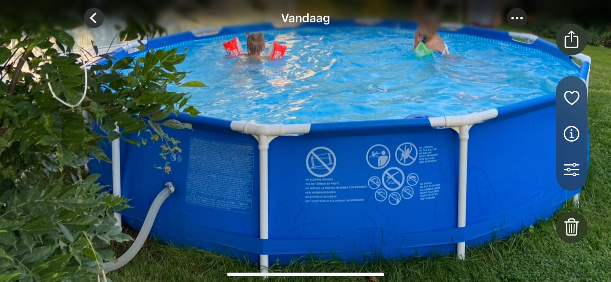 Intex Metal Frame Zwembad 3.7m met Filterpomp en Accessoires, Ophalen, Gebruikt, Minder dan 80 cm, Rond