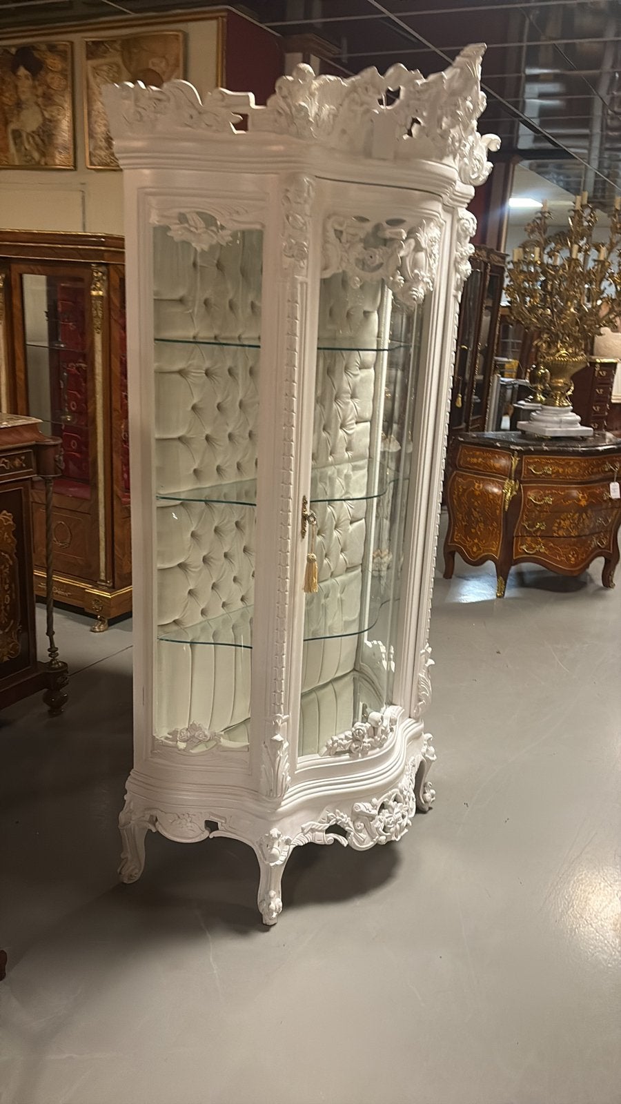 Barok kast vintage wit, Huis en Inrichting, Minder dan 100 cm, 25 tot 50 cm, 50 tot 100 cm, Ophalen of Verzenden