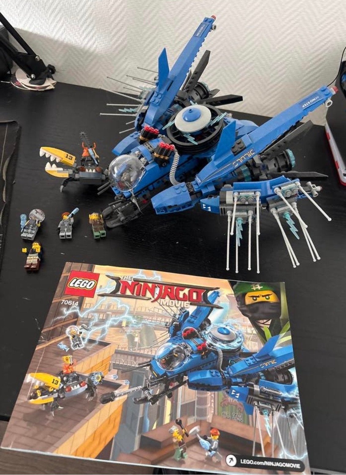 Lego Ninjago Movie 70614 Bliksemstraal Jet, Lego, Ophalen of Verzenden, Zo goed als nieuw, Compleet