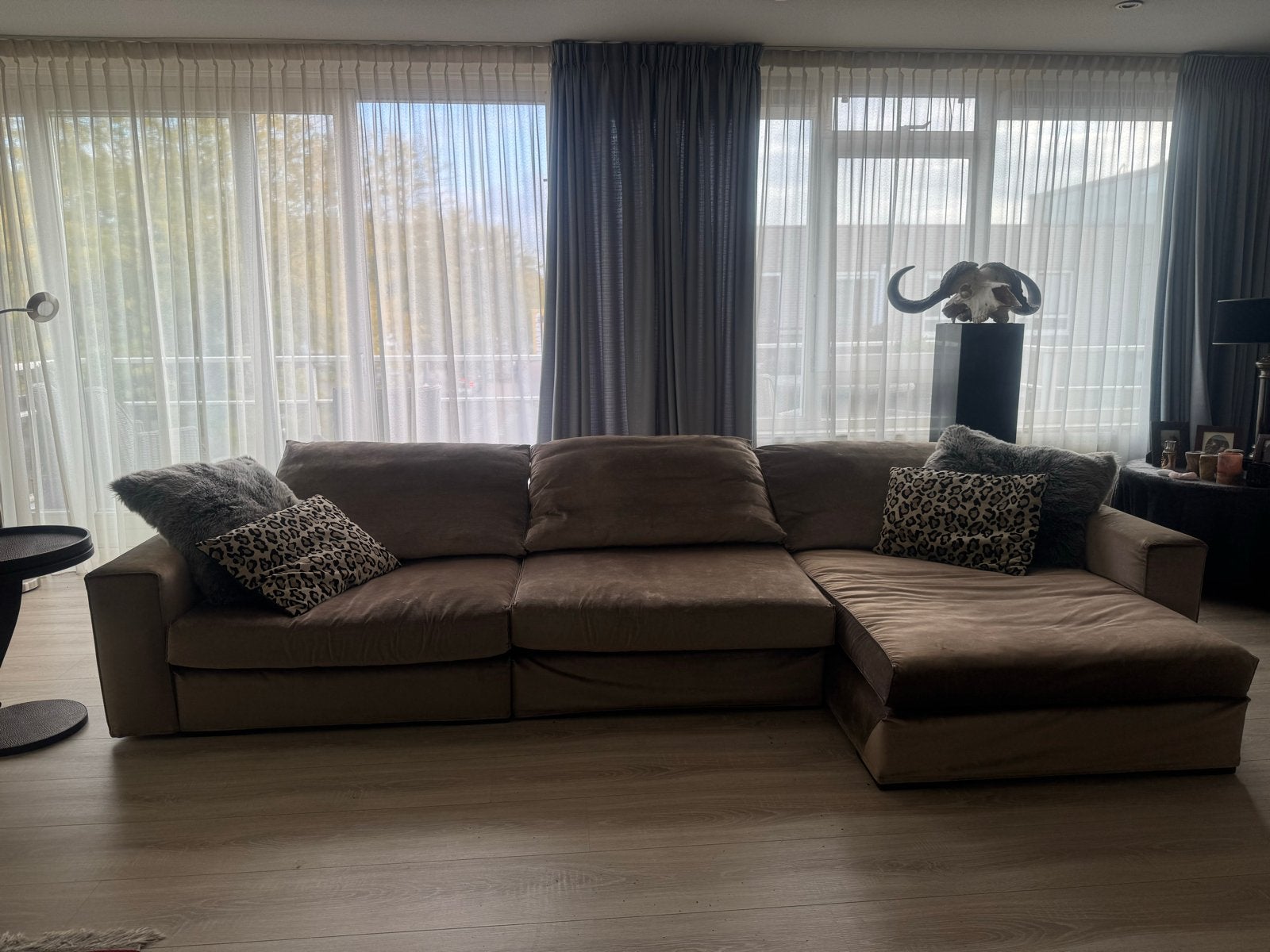Design Loungebank van Eric Kuster - B: 350 cm. H: 80 cm, Huis en Inrichting, Ophalen, Gebruikt, Stof