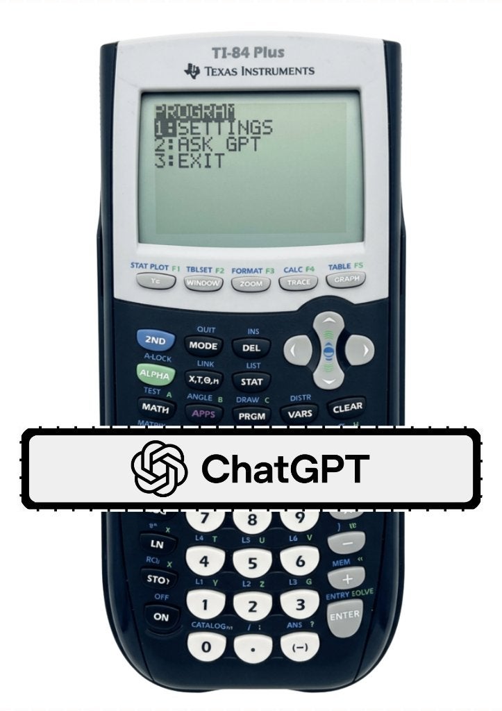 TI 84 Plus + ChatGPT  -  AI Calculator, Verzenden, Grafische rekenmachine, Gebruikt