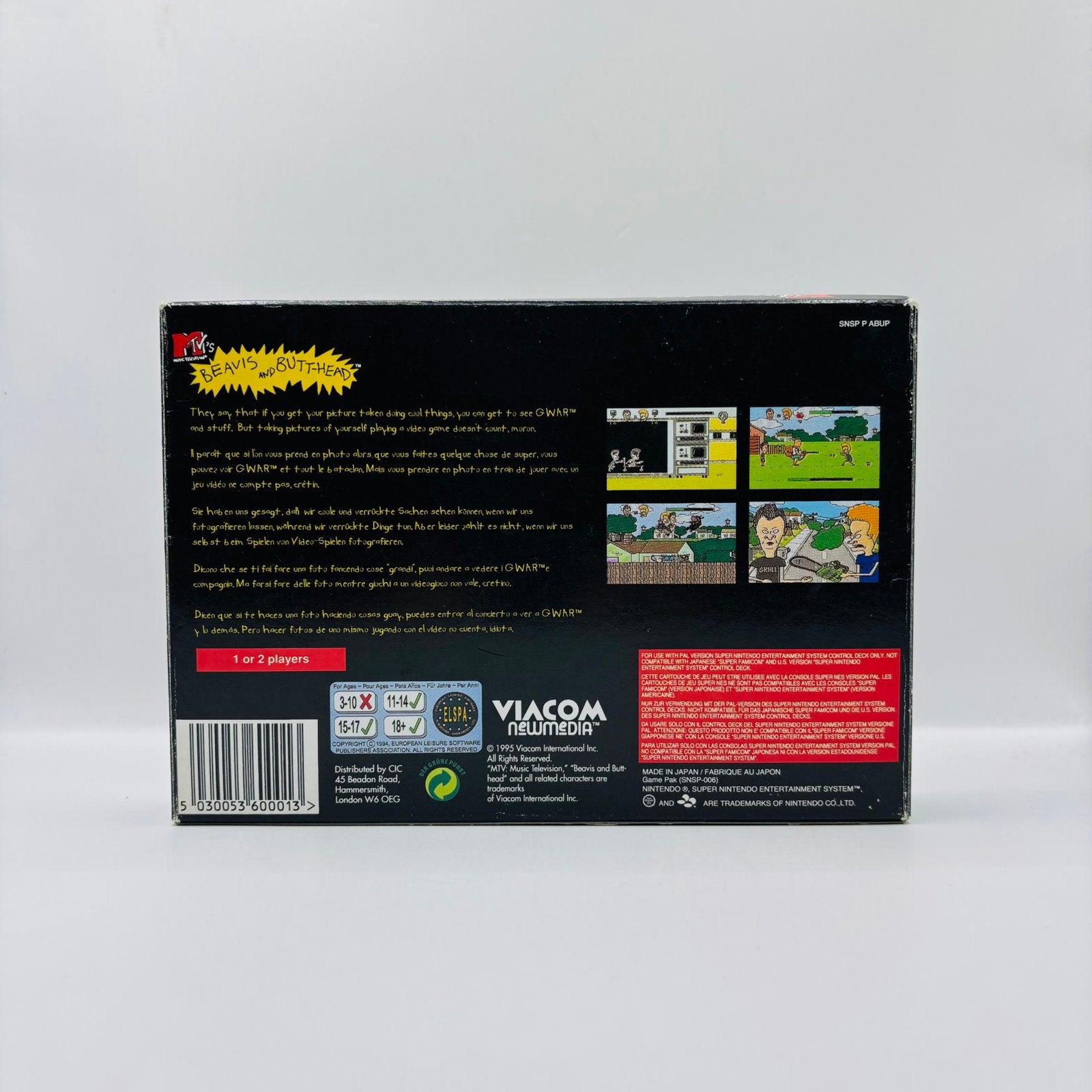 Beavis And Butthead - Super Nintendo, Nintendo, Nintendo, 1 speler, Ophalen of Verzenden