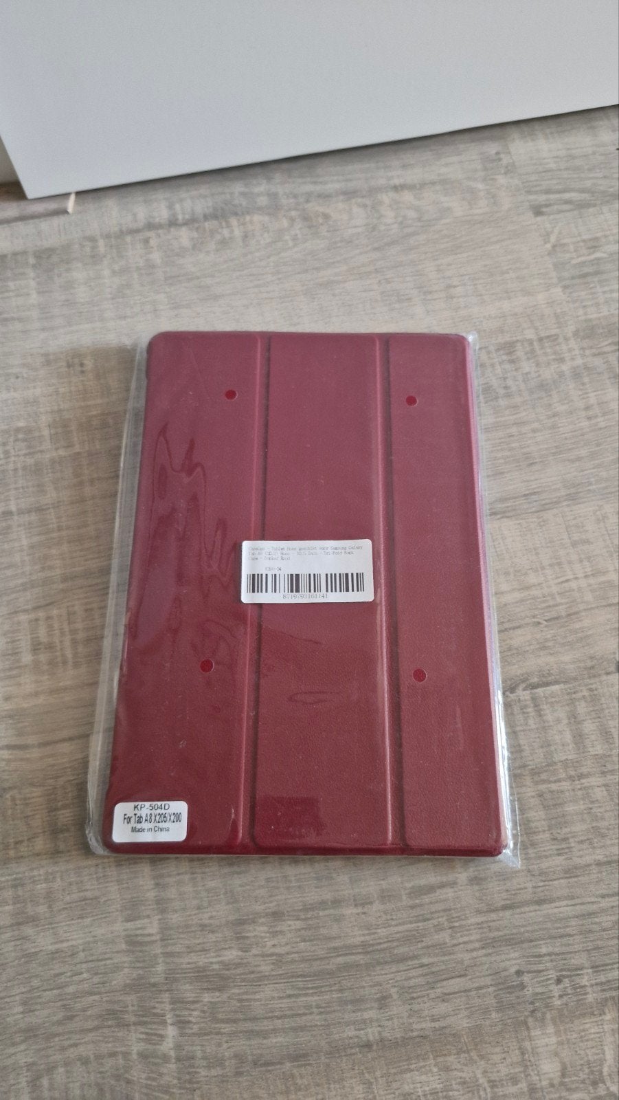 Samsung Galaxy Tab A8 Hoes Donkerrood, Computers en Software, Tablet-hoezen, 10 inch, Nieuw, Bescherming voor- en achterkant, Ophalen of Verzenden