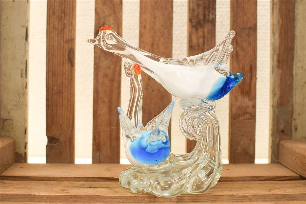 Murano glazen beeld van Ganzen/Zwanen 49709, Ophalen of Verzenden, Gebruikt, Dier
