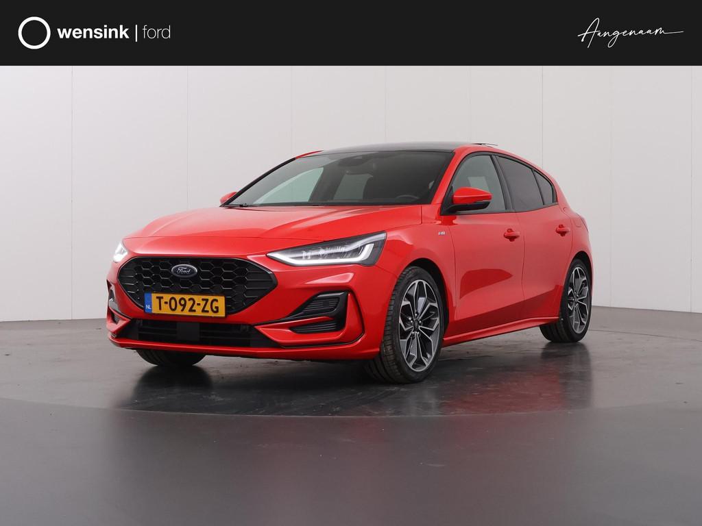 Ford Focus 1.0 EcoBoost Hybrid ST Line X | Panoramadak | Win, Stof, Gebruikt, Origineel Nederlands, Bedrijf