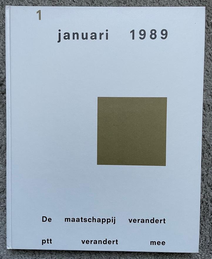 1 januari 1989 De maatschappij verandert ptt verandert mee, Ophalen of Verzenden, 20e eeuw of later, Zo goed als nieuw