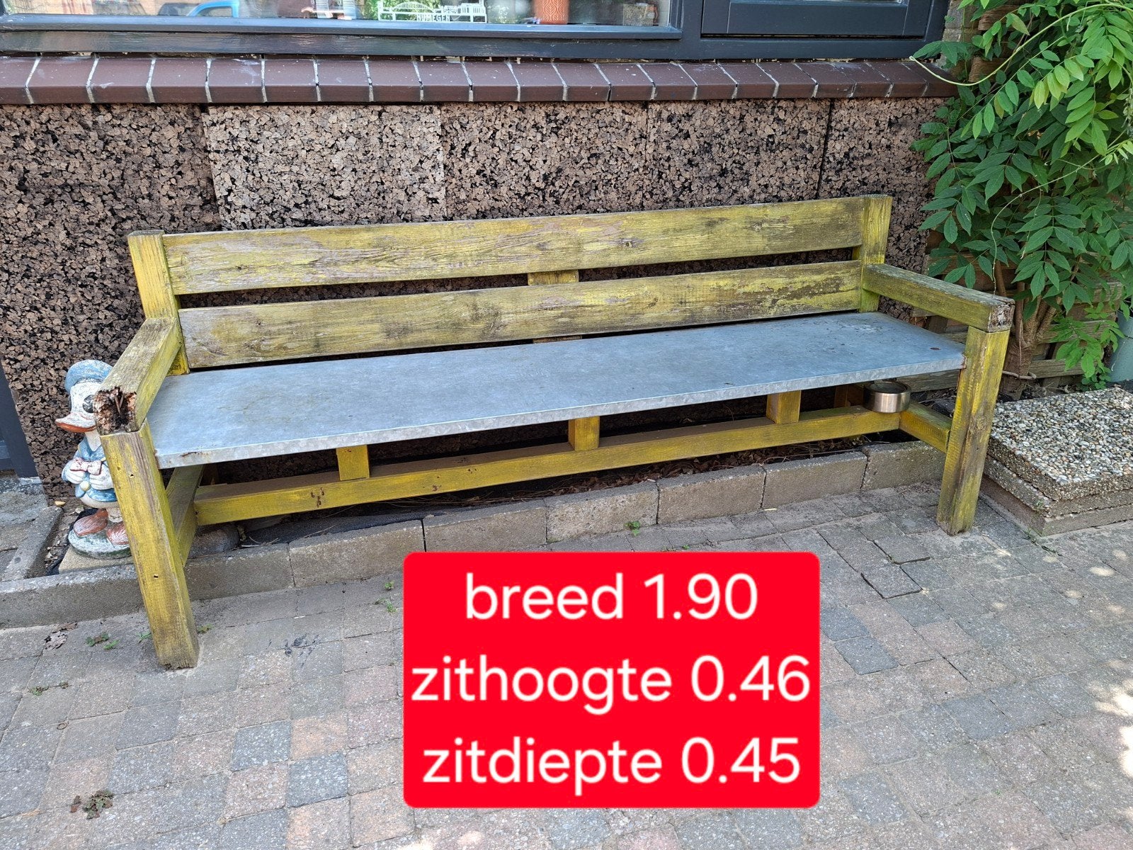 Gratis tuinbank, Tuin en Terras, Ophalen, Gebruikt, Hout