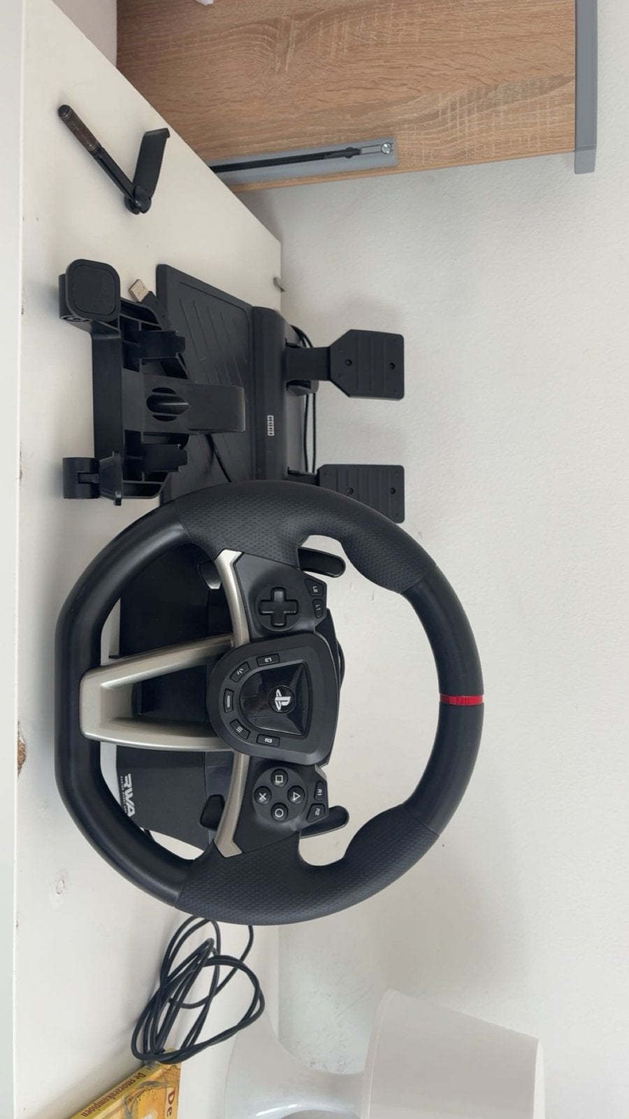Hori Racing Wheel Apex voor PS4/PS5 met pedalen, Ophalen of Verzenden, Zo goed als nieuw, Stuur of Pedalen, PlayStation 4