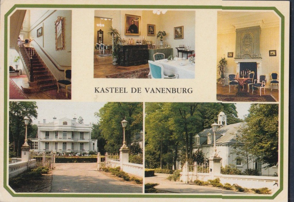 Putten 5 luik Kasteel De Vanenburg en Interieur Gelopen, Verzenden, 1980 tot heden, Gelopen, Gelderland