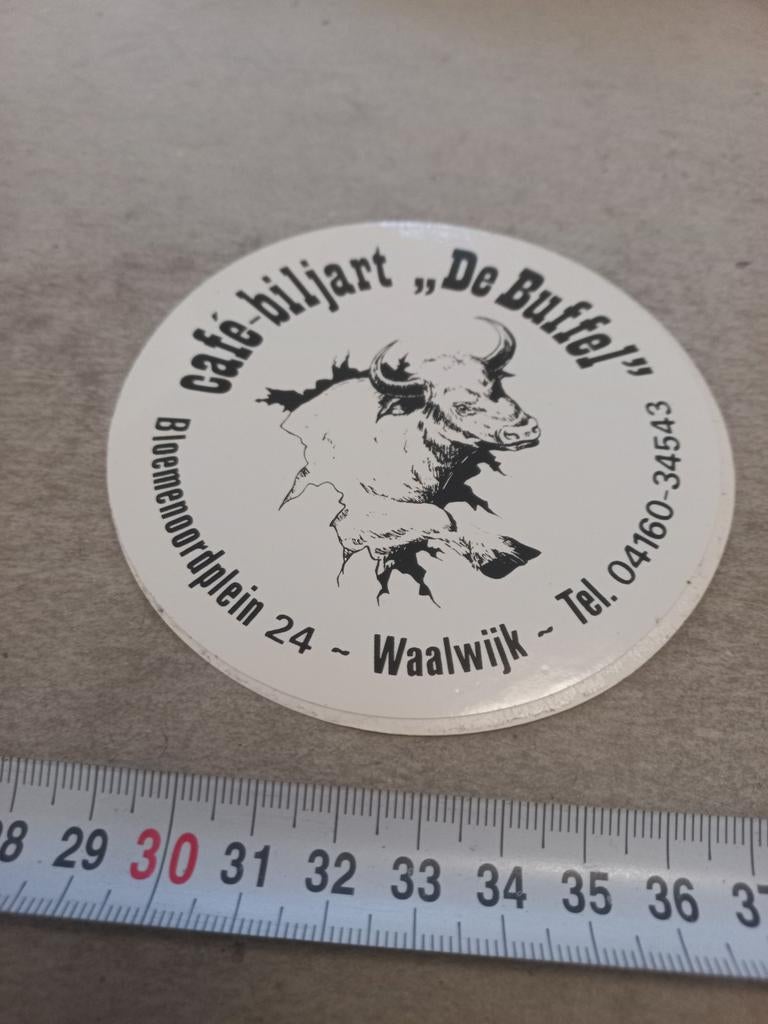 Cafe biljart de buffel waalwijk, Ophalen of Verzenden, Zo goed als nieuw