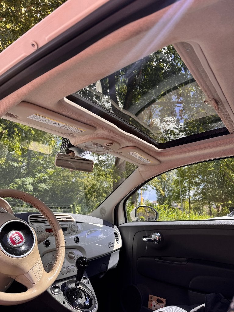 Fiat 500 2013 Wit 1.4 Automaat, Auto's, Stof, 4 stoelen, 100 pk, Wit