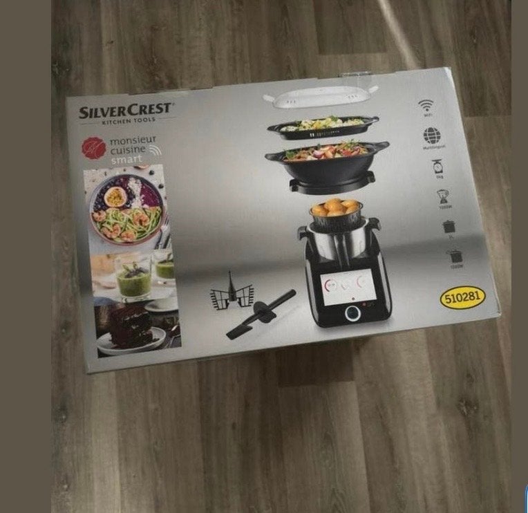 Silvercrest Monsieur Cuisine Smart - Nieuw in doos, Nieuw, Ophalen of Verzenden, Vaatwasserbestendig, 3 snelheden of meer