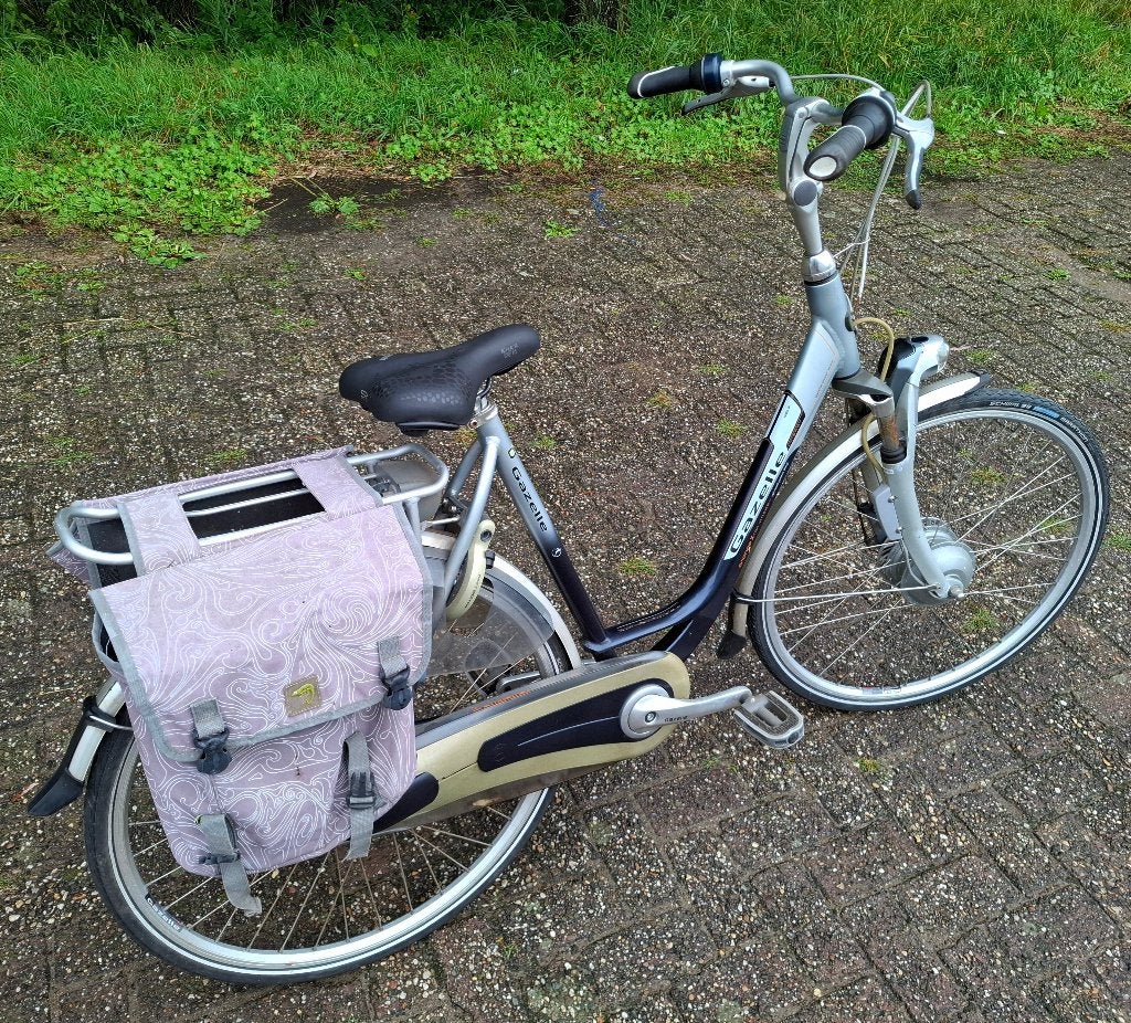 Gazelle Innergy damesfiets (Ebike)met fietstassen, Ophalen, Versnellingen, Gazelle, 53 tot 56 cm