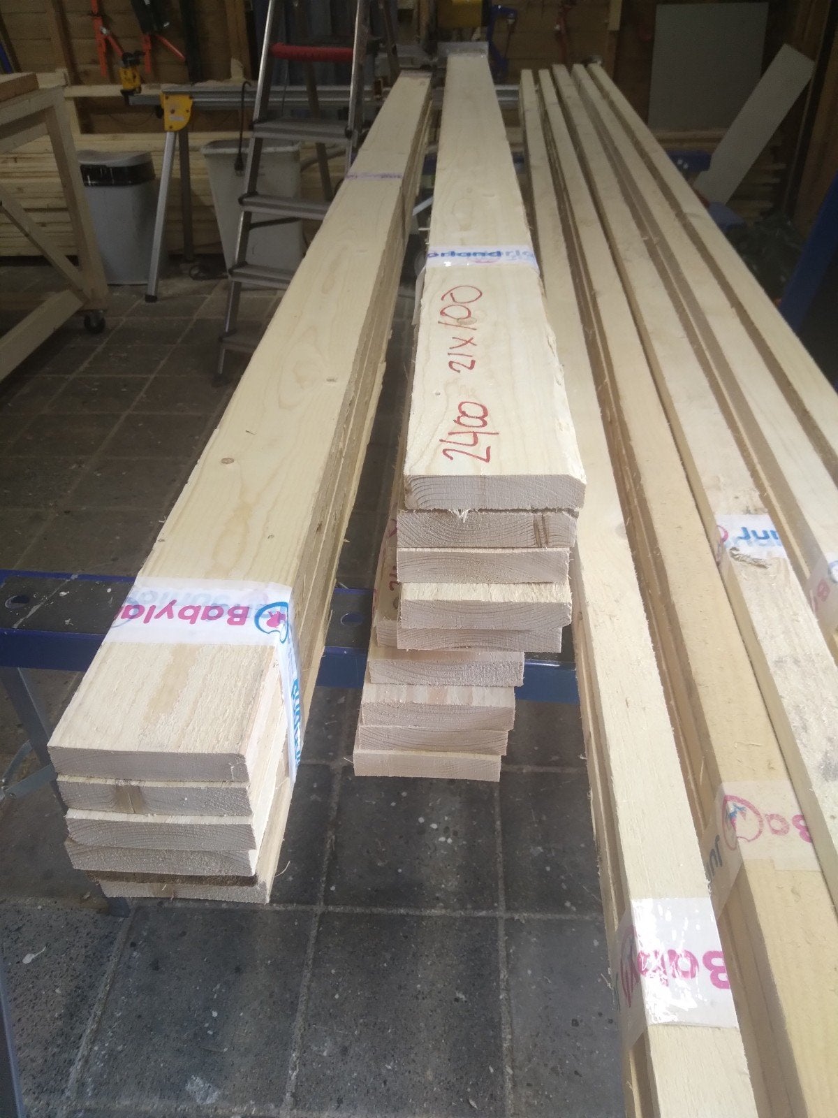 Schroten vuren  21x100x4800mm, Ophalen, Minder dan 25 mm, Nieuw, Plank
