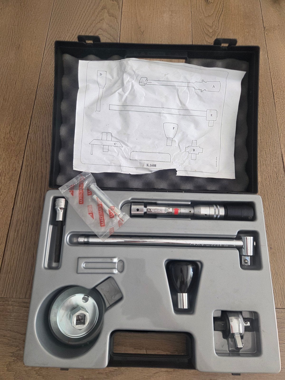 FACOM Momentsleutelset K.1608 - Zo goed als nieuw, Auto diversen, Autogereedschap, Ophalen of Verzenden