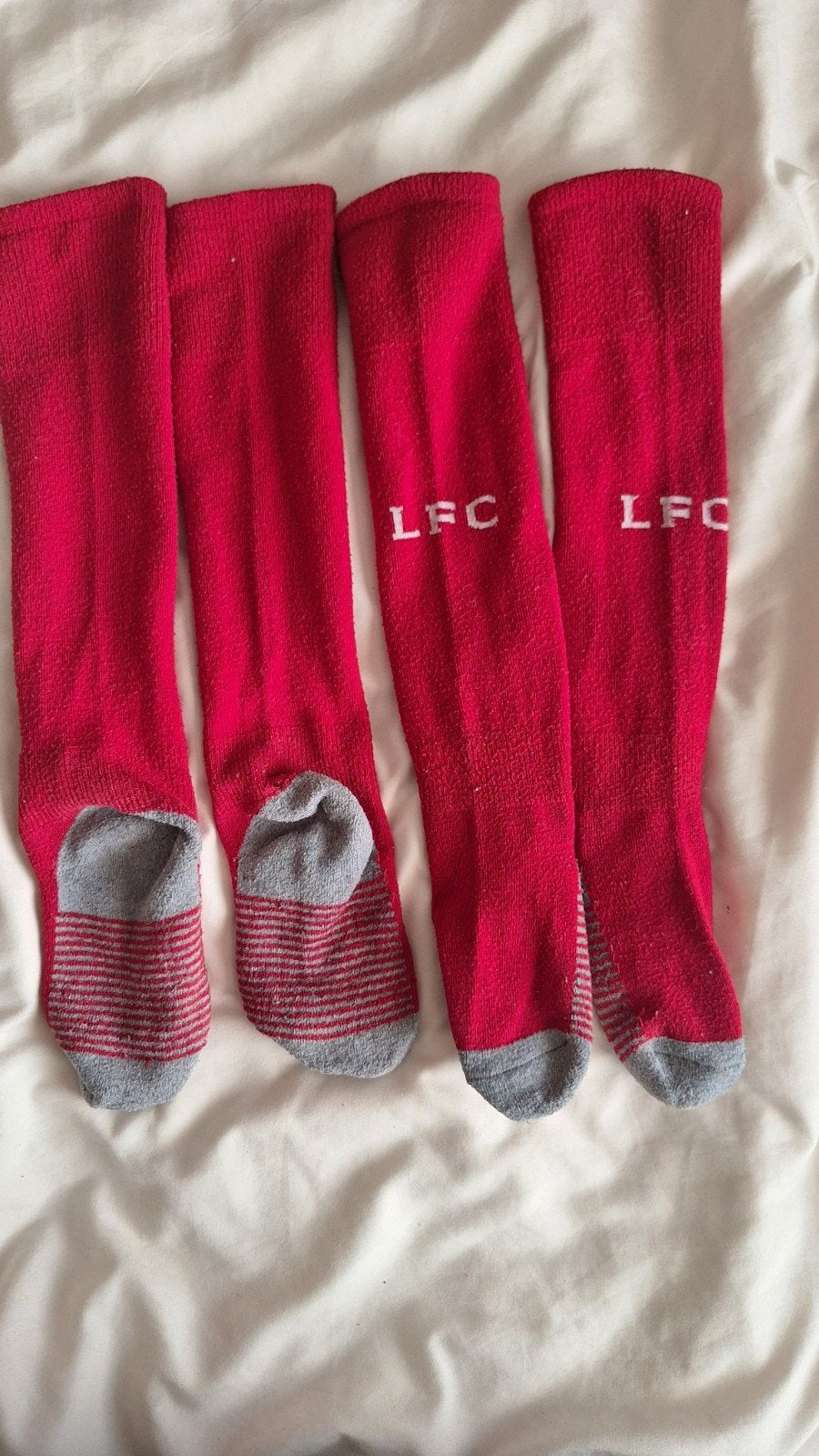 Rode Liverpool FC sokken - 2 paar, Kinderen en Baby's, Kinderkleding | Maat 134, Ophalen of Verzenden, Gebruikt, Jongen of Meisje