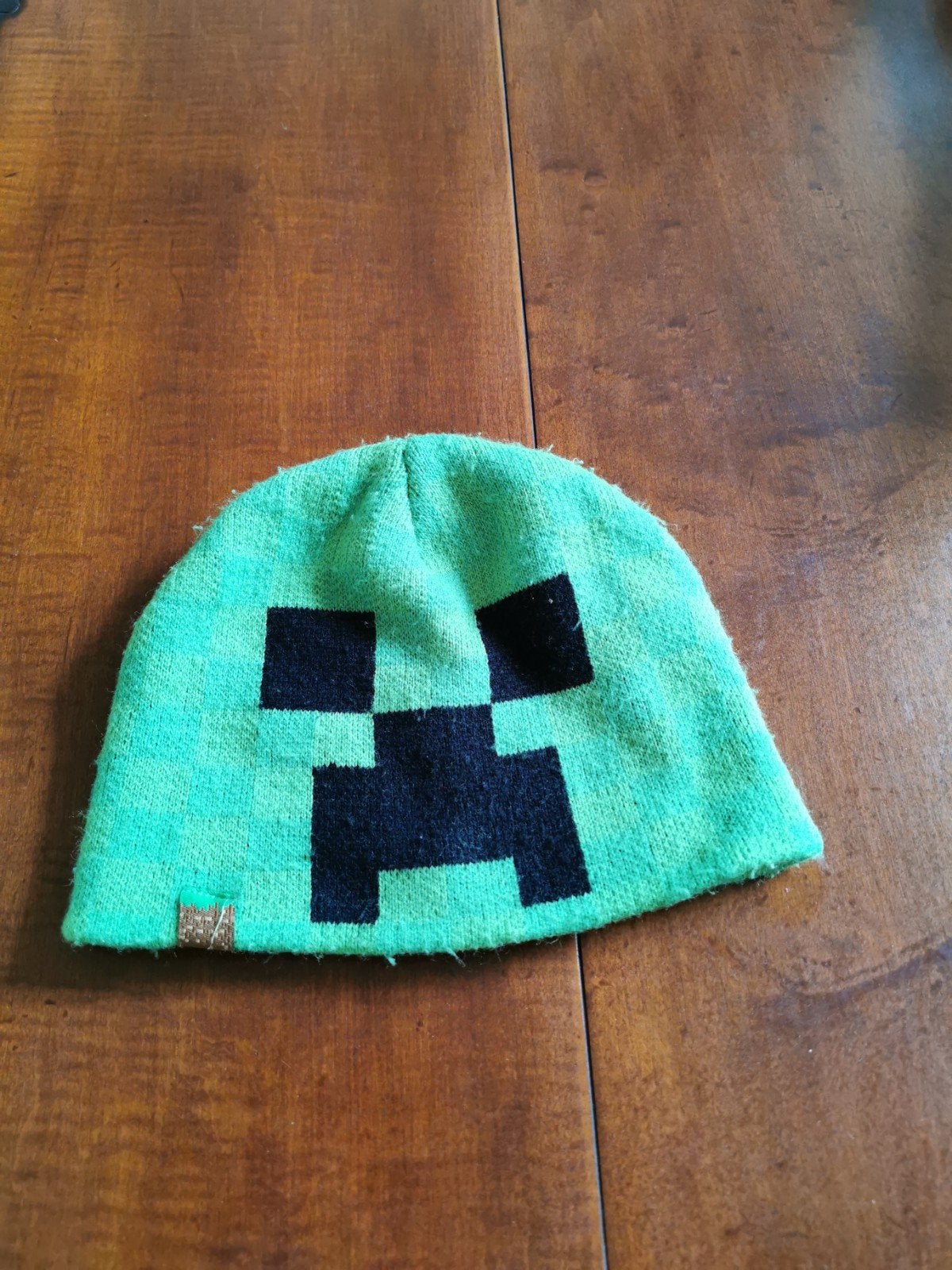 Minecraft creeper Jinx groene kinder wintermuts, Ophalen of Verzenden, Gebruikt, Jongen of Meisje, Muts