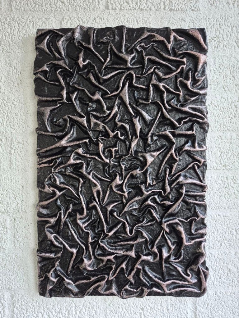 Handgemaakte 3D Wandkunst – Textiel Reliëf 4060 cm, Ophalen of Verzenden