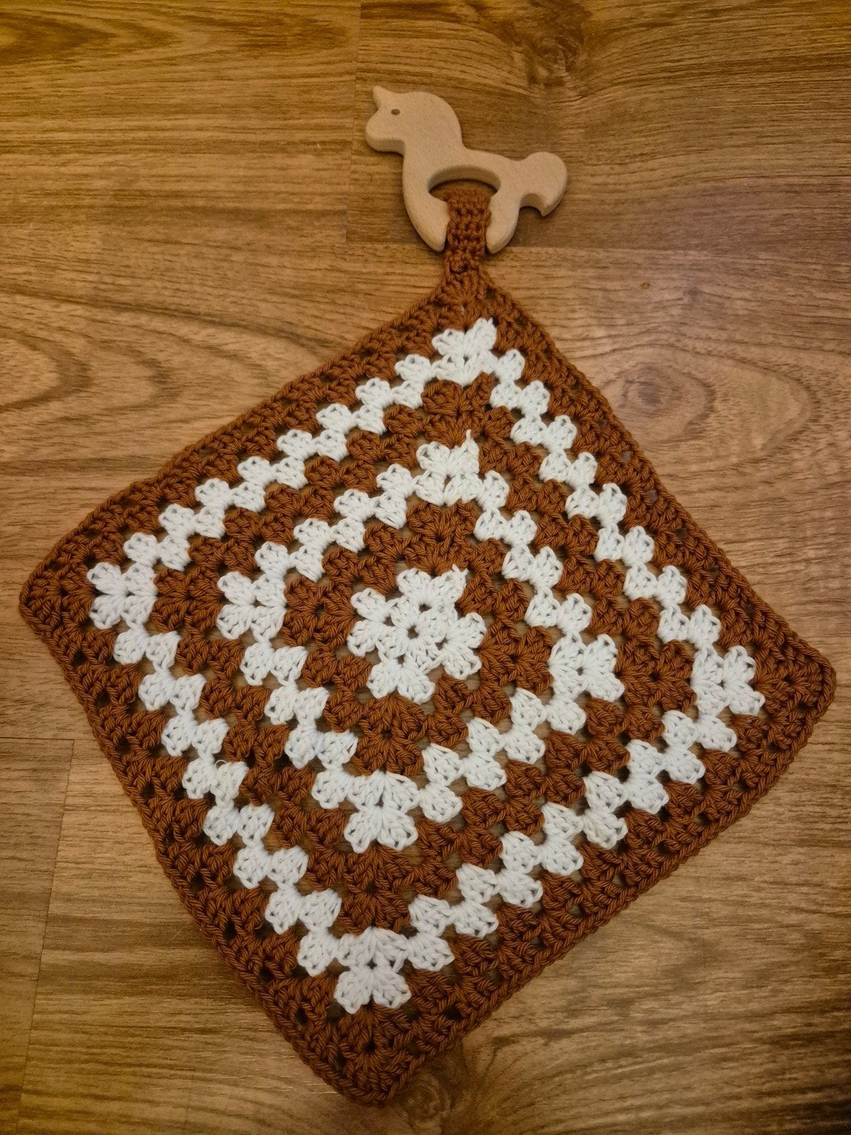 Handgemaakte knuffeldoekjes met houten bijtring, Ophalen of Verzenden, Nieuw, Overige typen