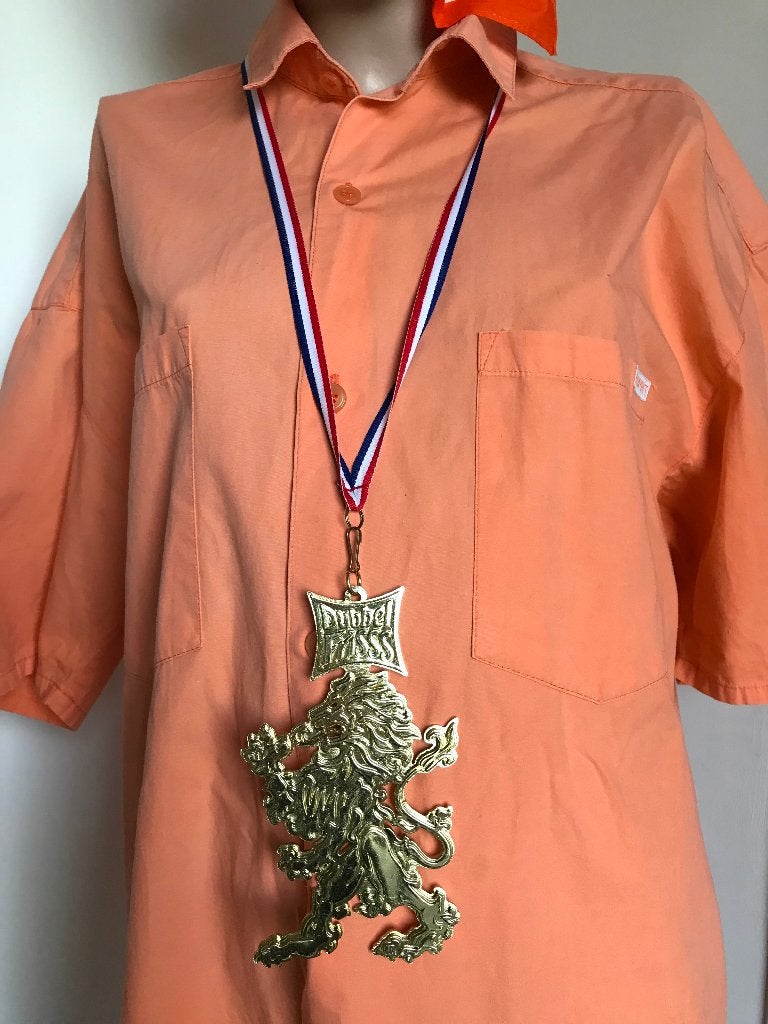 Oranje blouse Esprit - zakdoek, Ophalen of Verzenden, Zo goed als nieuw, Feestartikel, Oranje of Koningsdag