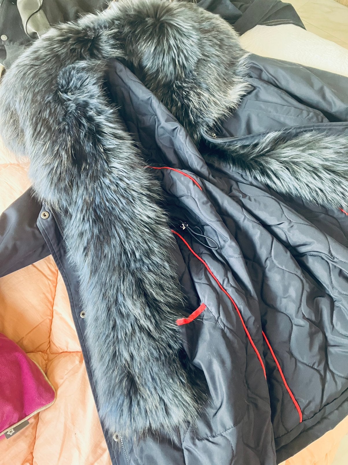 Donkerblauwe ARMA jas maar 42 NIEUW, Ophalen, Nieuw, Maat 42/44 (L), Blauw