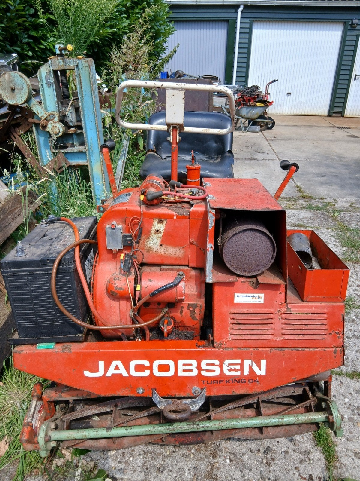 Jacobsen Turf King 84 Kooimaaier, Ophalen, Gebruikt, Elektrische starter, Jacobsen