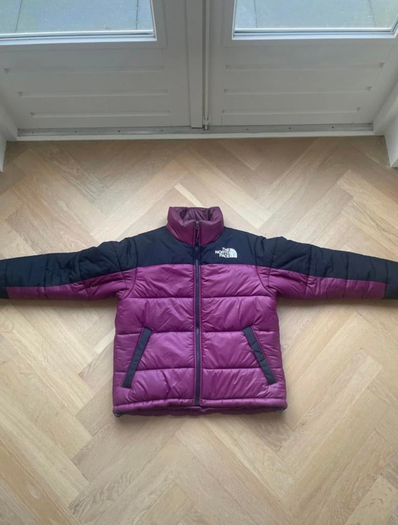 The North Face Winterjas - Paars/Zwart, Ophalen of Verzenden, Gedragen, Maat 42/44 (L), Paars