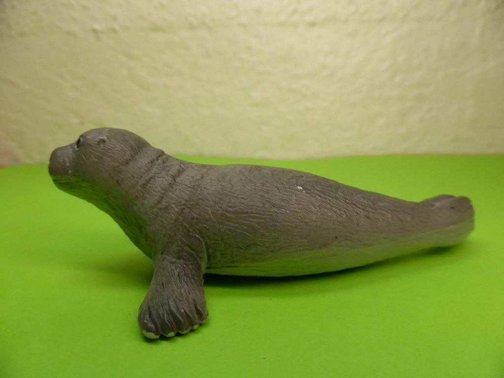 Zeehond, jong, dierfiguur Bullyland, 7 cm, Verzamelen, Dierenverzamelingen, Verzenden, Gebruikt, Overige soorten, Beeldje of Figuurtje