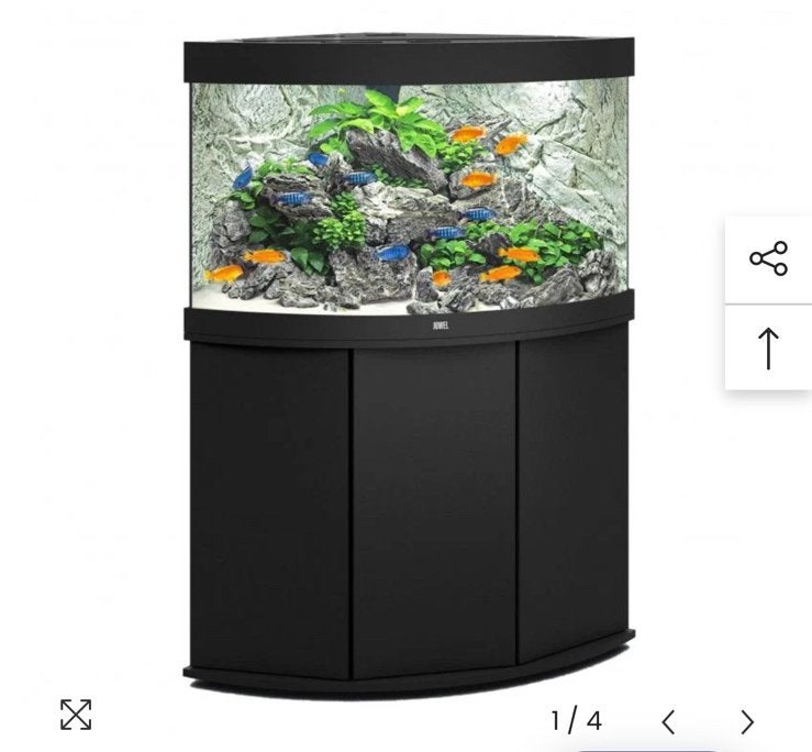 Hoek aquarium Juwel, Ophalen, Gebruikt, Leeg aquarium, Juwel
